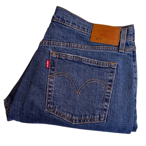 NWOT LEVIS 501s Skinny Jeans Raw Hem - Picture 3 of 10